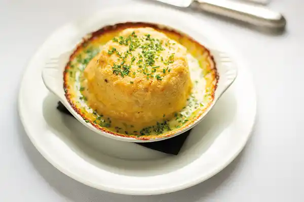 Blue Cheese Souffle.